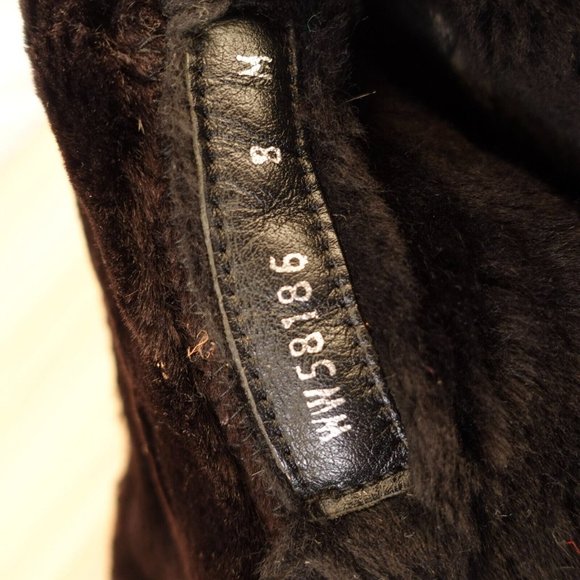 STUART WEITZMAN Boots Women 8 Black Combat Fleece Shearling Velvet Lug Sole Luge - Picture 8 of 16